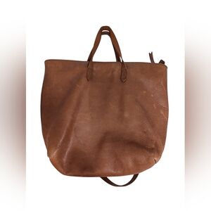 Madewell Leather Transport Tote Bag